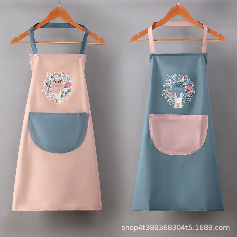 Zs delantal cocina hogar a prueba de aceite e impermeable estilo japonés coreano moda linda cocina cintura tareas del hogar trabajo de pareja