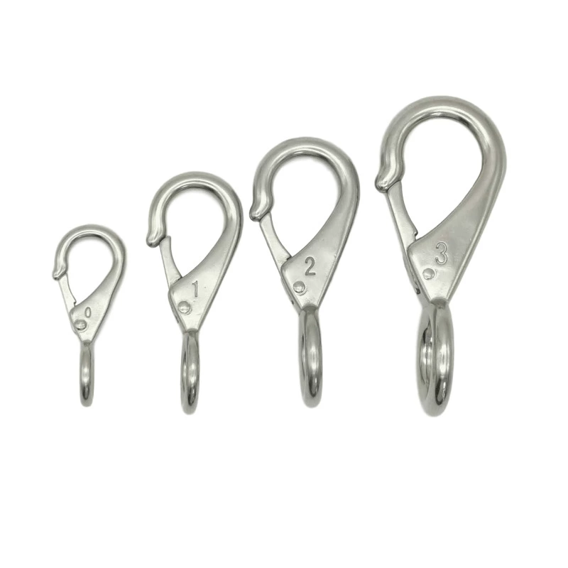 Направленный крюк из нержавеющей стали 304 пружинный крюк корабль крюк буксир доска для серфинга веревка фиксация пряжки