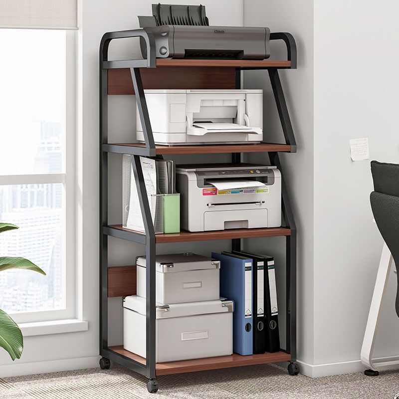 Printer Rack Floor-Standing Cabinet Shelf Removable Office Desk Computer Host Bracket