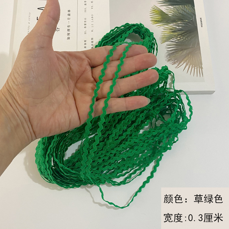 0,3 CM en forma de S correas de encaje marinero con sofá, decoración de cortina, encaje, accesorios de ropa de bricolaje hechos a mano
