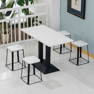 Breakfast Snack Bar, Spicy Noodle Restaurant, Catering Restaurant, Milk Tea Dessert Shop, Fast Food Dining Table and Chair Combination, Simple Xiaojitong