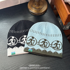 美式街头滑雪嘻哈潮牌针织帽子男女秋冬新款保暖显脸小ins毛线帽