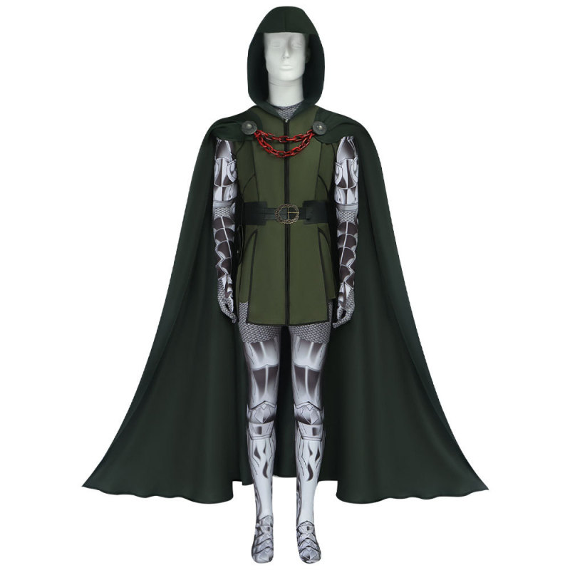 ドクターデストロイヤー cos 服ハロウィンジャンプスーツマントスーツコスプレスーツファンタスティックフォー衣装|undefined