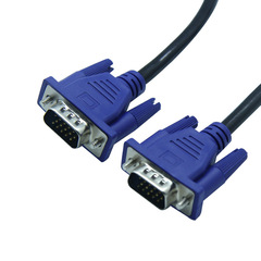 VGA線3+5電腦顯示器投影儀電視高清數據連接線1.5米 VGA3+5公對公