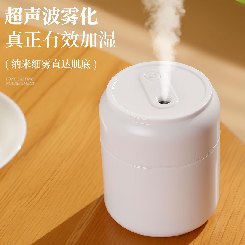 New Product: Can-Shaped Humidifier, Mini Home and Car Air Spray Humidifier, Mini Night Light, Ultrasonic Hydration
