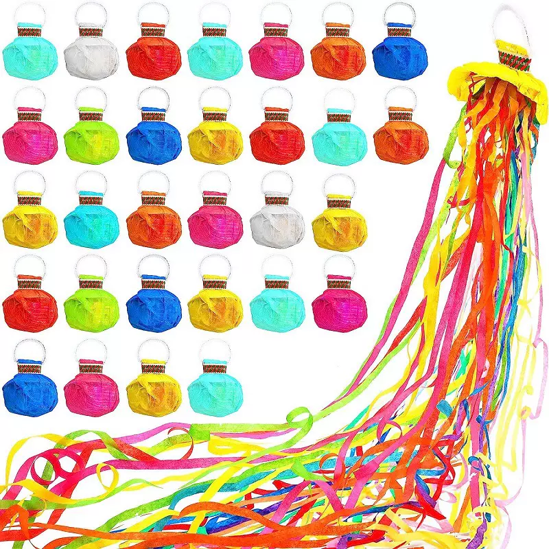 20粒.24粒.30粒拉环式手雷蜘蛛丝手抛彩带，魔术师舞台气氛道具