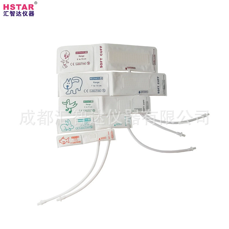 Одноразовые нетканые однотрубные безкапсульные неонатальные ветеринарные животные универсальные кровяное давление манжеты