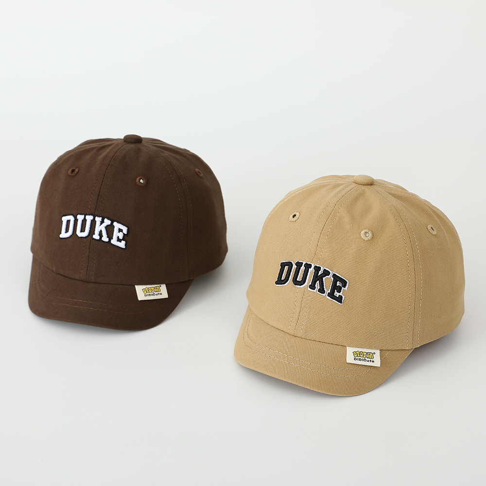 ins sombrero para niños bordado coreano sombrero de béisbol primavera y otoño 2 años de niño sombrero de lengua de pato niñas estilo extranjero moda versátil