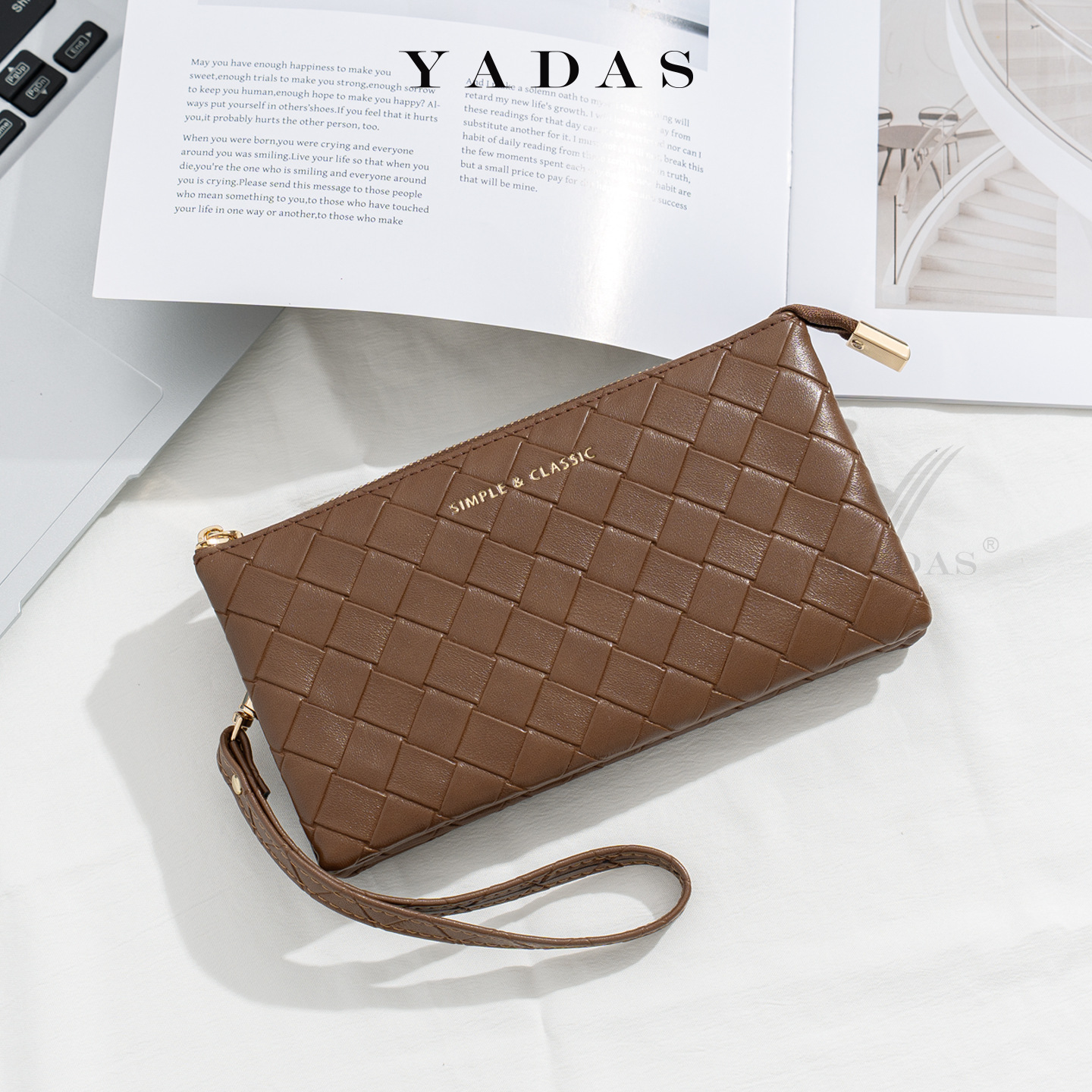 YADAS bolso de pulsera de color sólido diamante nuevo bolso de moda de mujer simple bolso de moda bolso de teléfono móvil