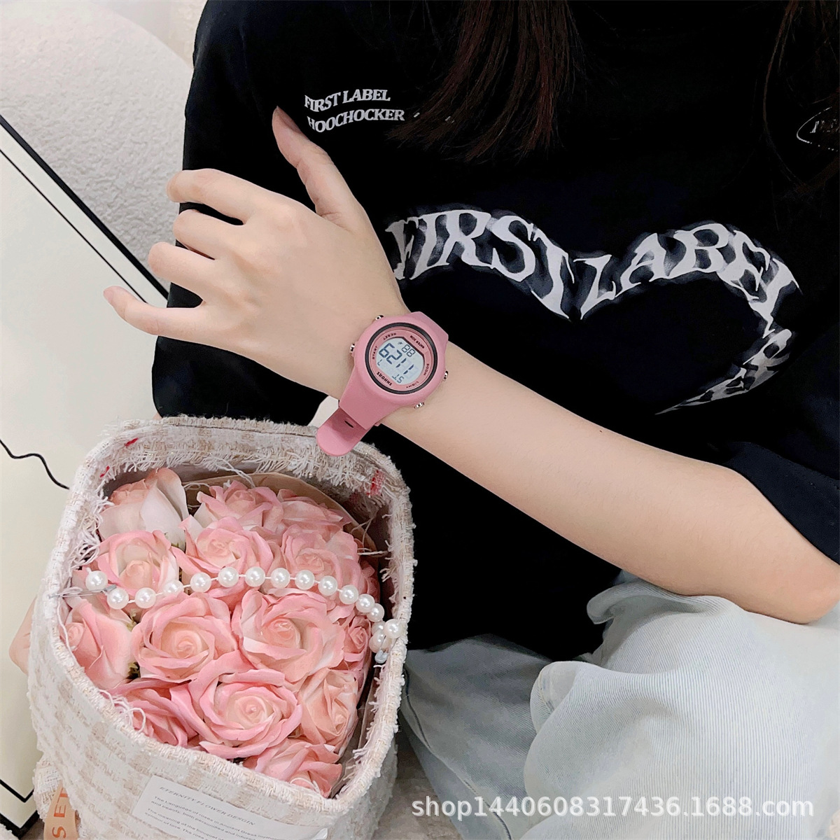 Nuevo reloj estudiante reloj electrónico tendencia juvenil multi-funcional Universal deportes silicona reloj electrónico ventas directas de la fábrica