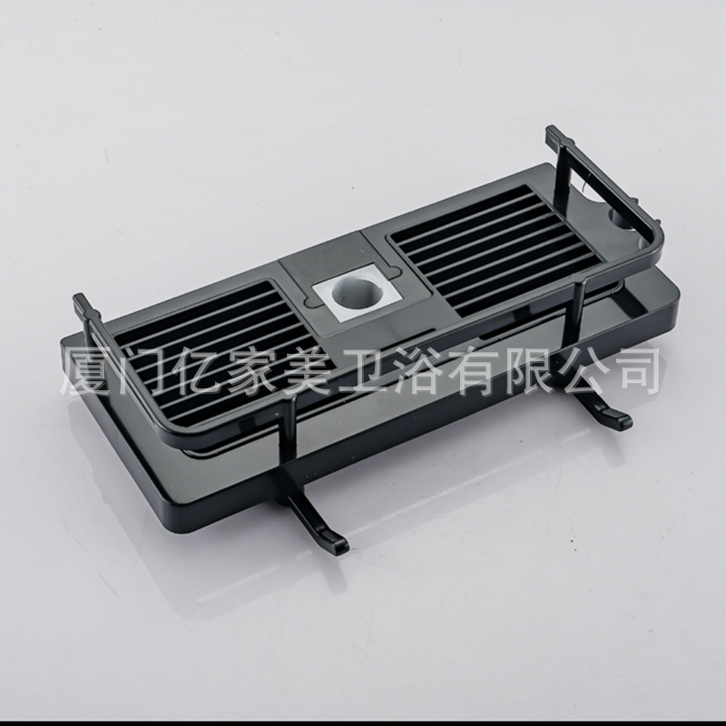 Punch-libre ducha rack caja de almacenamiento de baño Barra de ducha bandeja de elevación PISTOLA DE PULVERIZACIÓN soporte con barra de almacenamiento de gancho