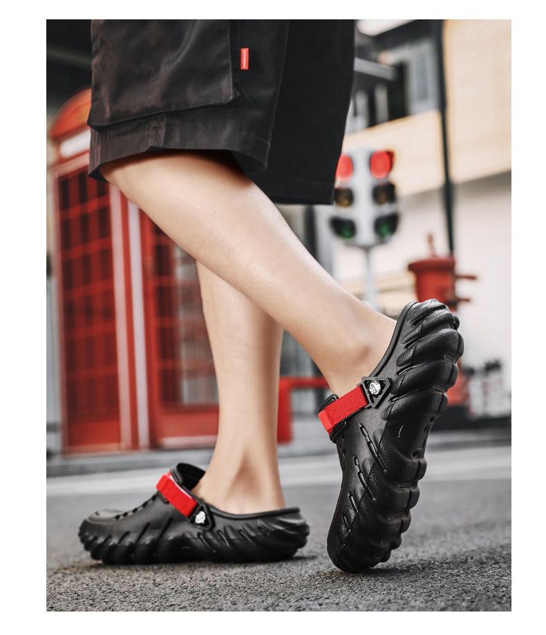 Breathable Garden Slippers For Men Lightweight Beach Sandals_voghion.com