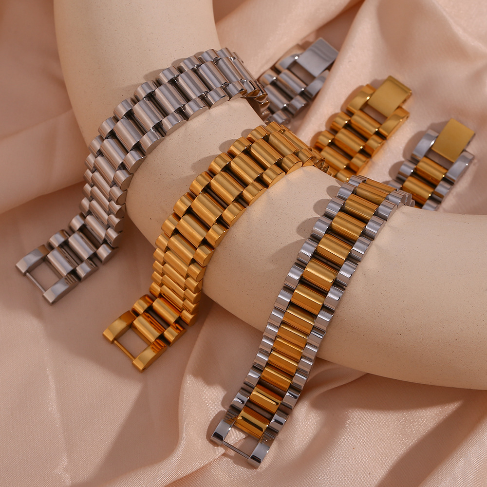 Fashion Geometric Stainless Steel Plating Bracelets 1 Piece