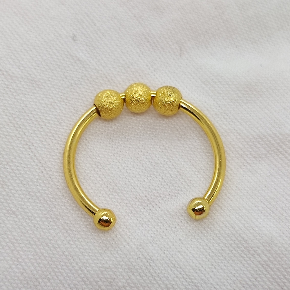Daily Occasion Stainless Steel Material Simple Style Classic Style Solid Color Stainless Steel Plating Gold Plated Rings