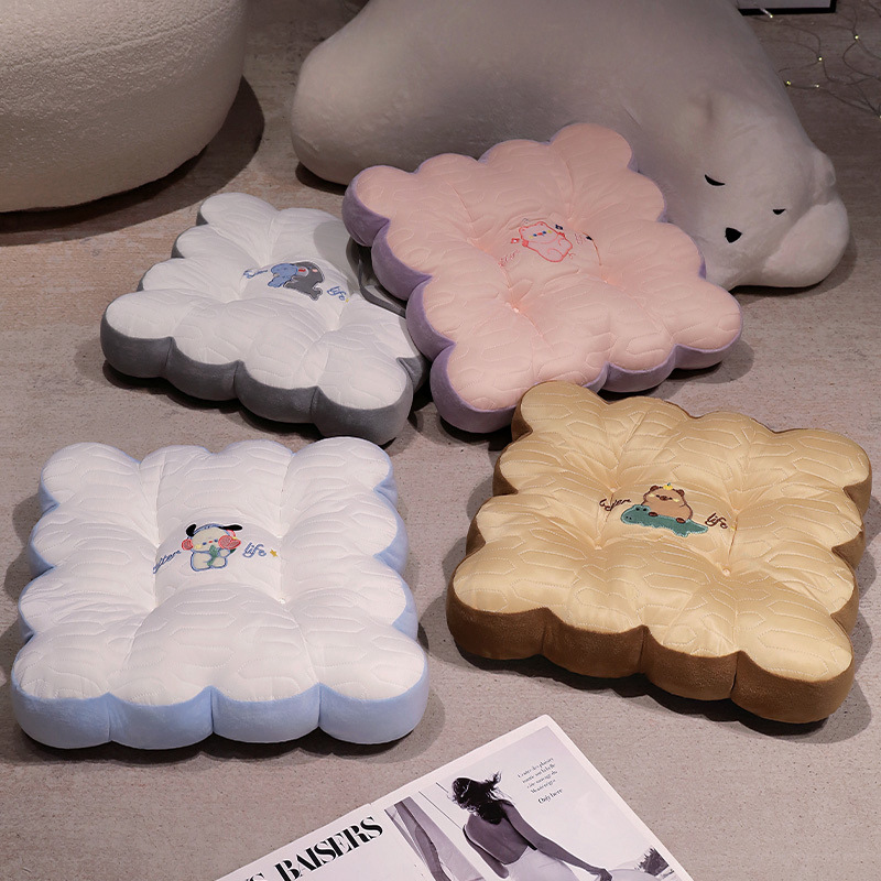 Cojín de látex cojín de asiento de oficina cojín de asiento de verano dormitorio de estudiantes cojín trasero transpirable mujer