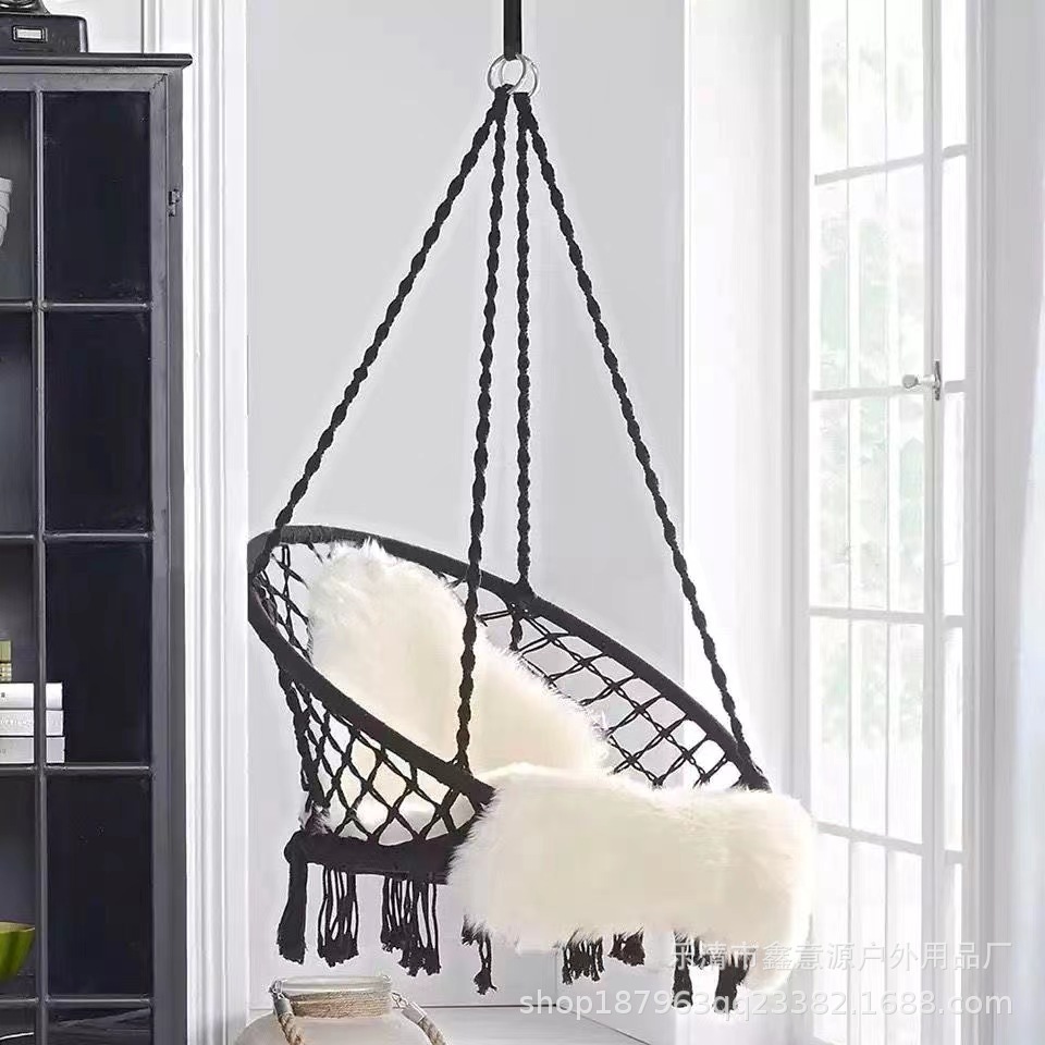 Cesta colgante negra