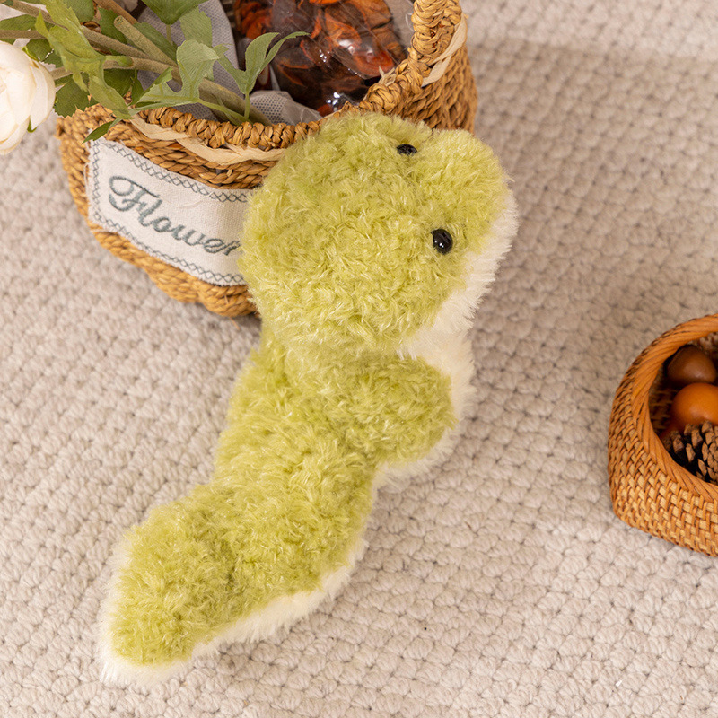 Gran Bretaña Jell con muñecas de serpiente verde, serie de pequeños animales de peluche, serpientes de agua pequeñas image 5