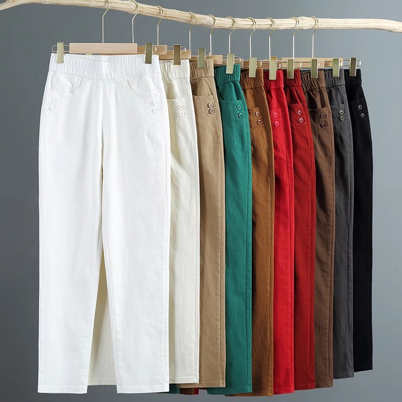 Spring and Autumn Mom Pants Cotton New Autumn and Winter Casual Loose Pants Middle-aged and Old People Cotton Women's Pants Casual Pants Spring and Autumn Mom Pants Cotton New Autumn and Winter Casual Loose Pants Middle-aged and Old People Cotton Women's Pants Casual Pants