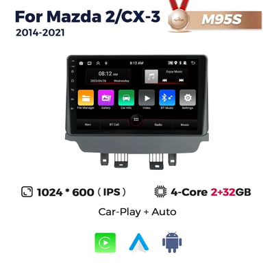 DVD Navigation Cx-3 2014-2021 Mazda Cx3 - m95s-232-quad-core-wifi-version-low-configuration-the-original-car-has-no-screen