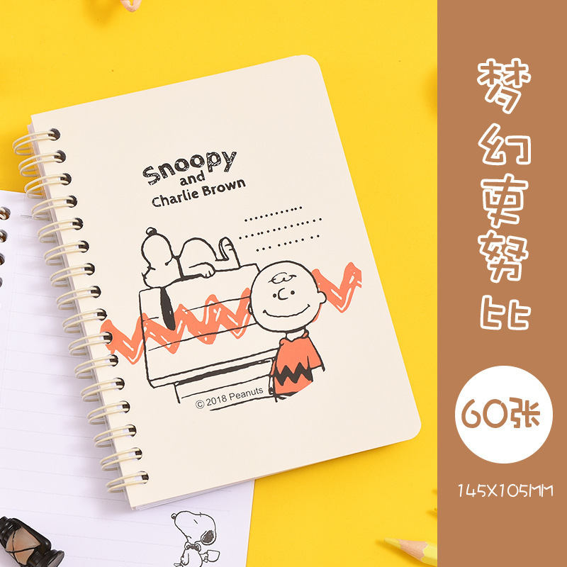 Linda chica corazón-libro de dibujos animados de alto aspecto libro un 6 Pa perro cuaderno estudiante libreta al por mayor