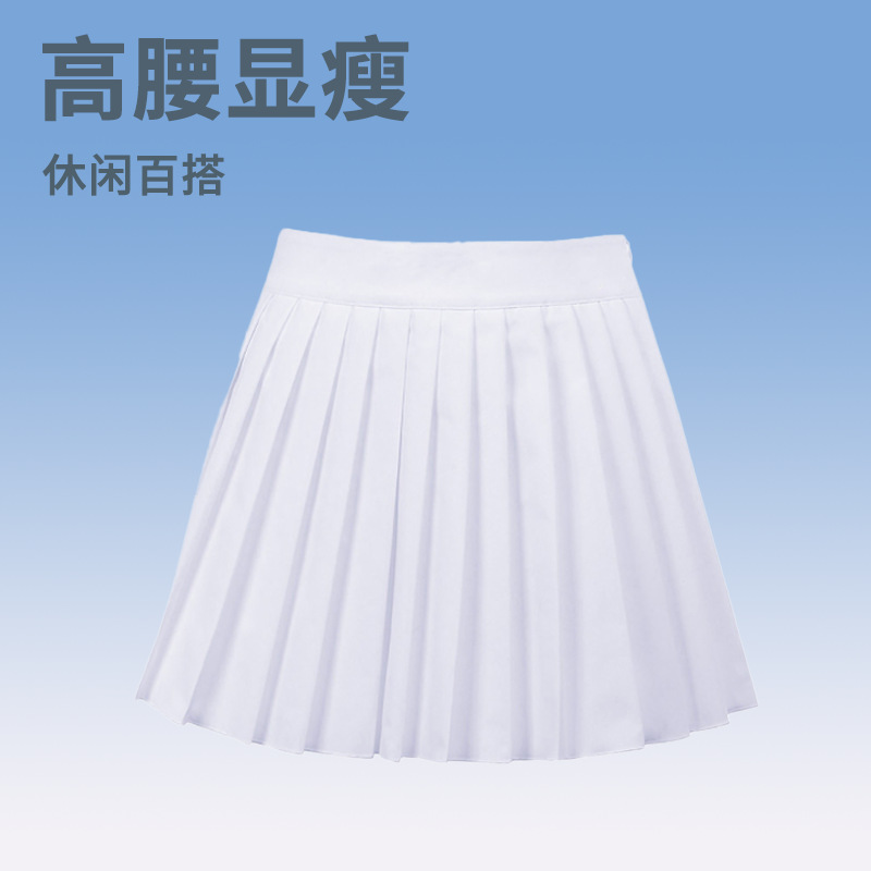 跨境新款网球半身裙 无打底裤印花高腰性感休闲运动百褶裙短裙