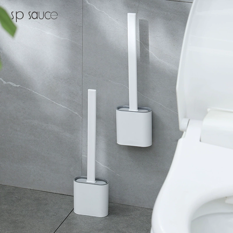Японский стиль минималистский щетка для унитаза без мертвых углов для стирки туалета силиконовая щетка для ванной комнаты