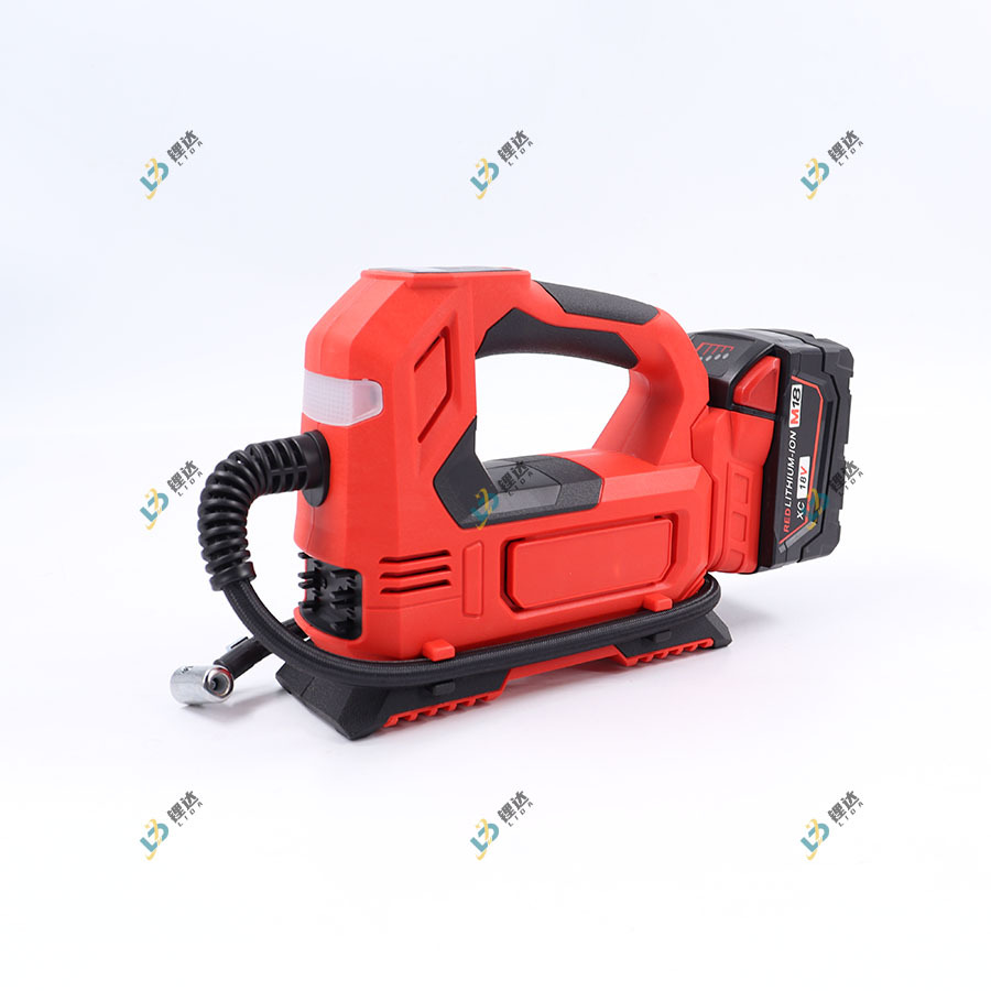 Bomba de inflado montada en el vehículo de mano transfronteriza tipo Muchian, bomba de inflado portátil con iluminación ajustable y luz de viento ajustable