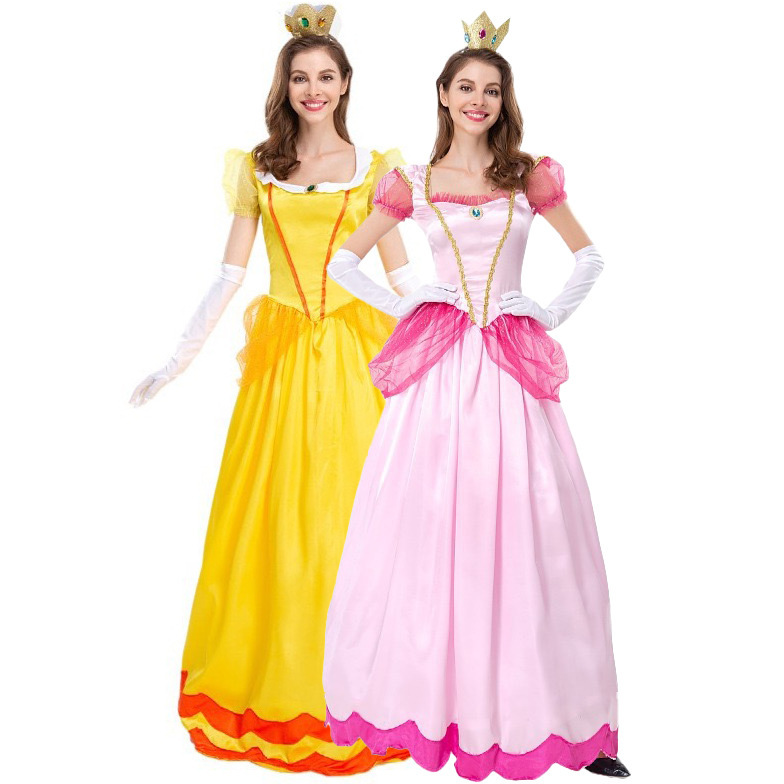 S-XXL Holiday Party Peach COS Princess Costume Halloween Queen Princess Dress Role-Playing Game Uniform S-XXL Holiday Party Peach COS Princess Costume Halloween Queen Princess Dress Role-Playing Game Uniform
