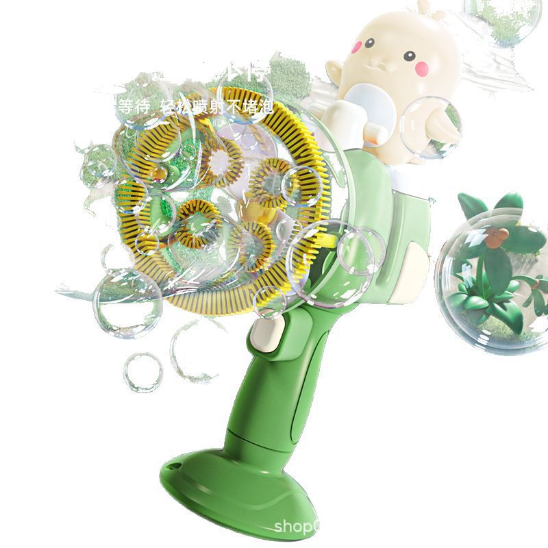 Mezcladora de burbujas soplada en línea explosión automática eléctrica no fugas de agua para niños varilla de mano para niños burbujas pistola de juguete