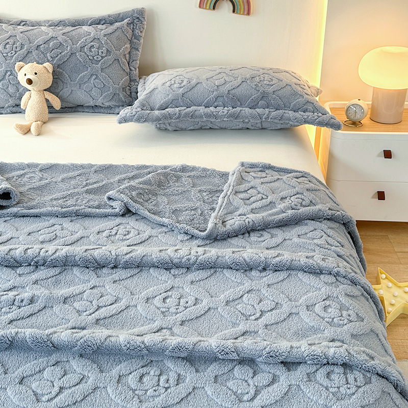 Pure Color Clover Tuff fliisist tekk Coral fliisist päevatekk Diivanitekk kingituseks kliimaseadme tekk_voghion.com