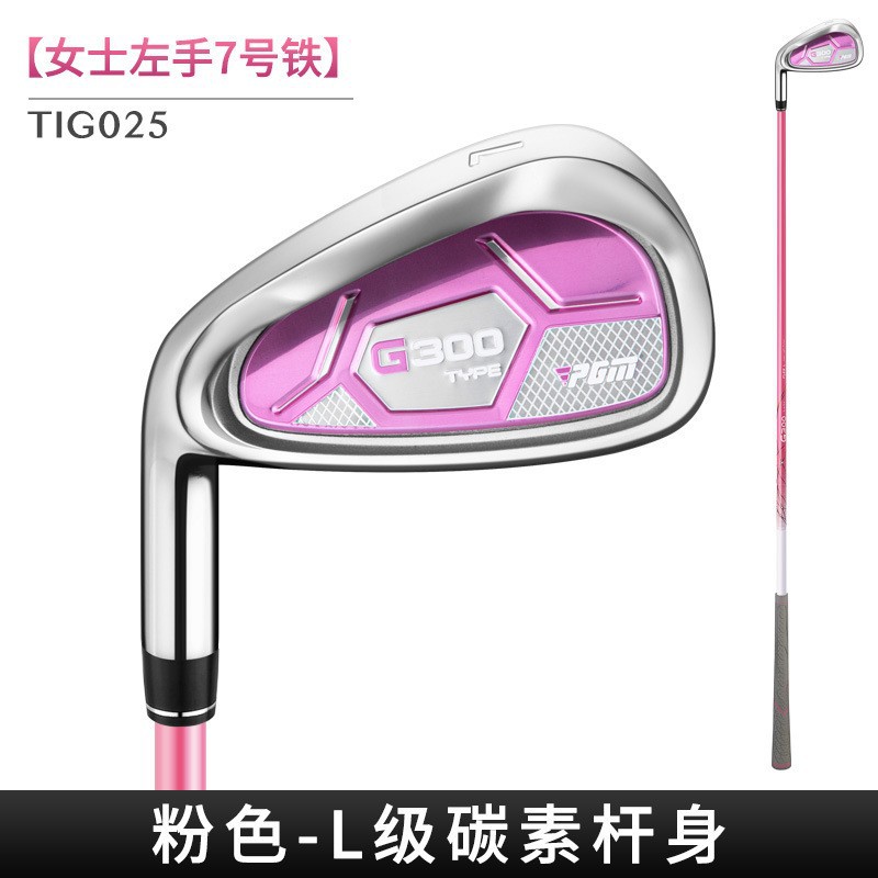 TIG025 (carbono) rosa-esquerdo 7 ferro
