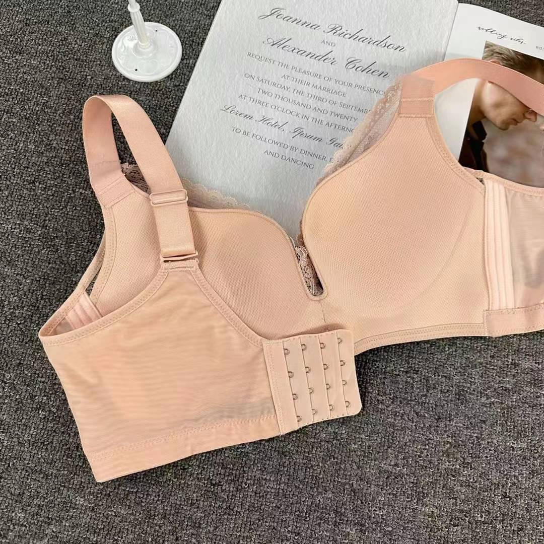 Nuevo sujetador de alta calidad de moda de encaje jacquard transpirable ajustable confortable tipo de pecho pequeño tipo de ropa interior para mujeres