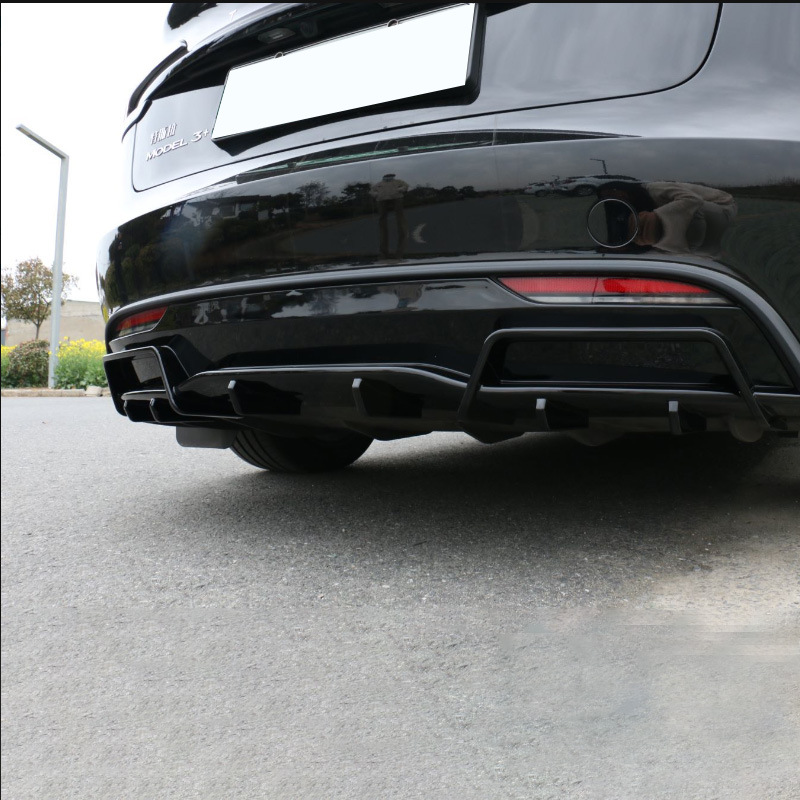 Rear Lip Modified Surround Trim Rear Spoiler Rear Shovel Tail Protection for Tesla Model 3 Facelift