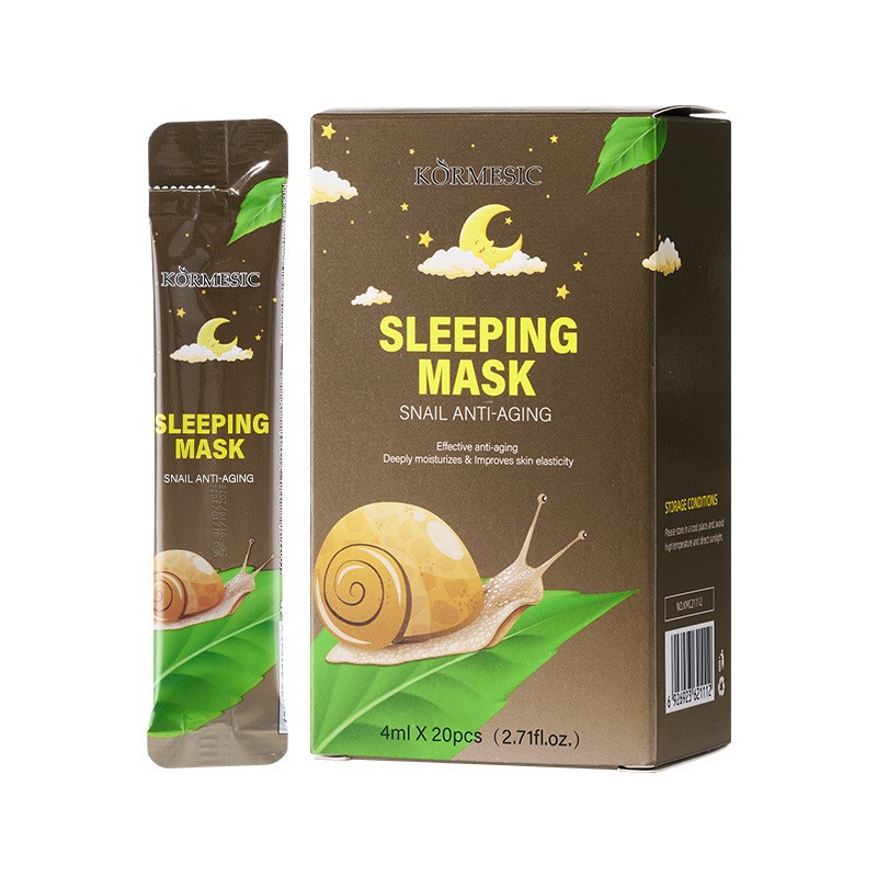 KORMESIC máscara facial para dormir en inglés, máscara facial para dormir, fábrica al por mayor, comercio exterior al por mayor