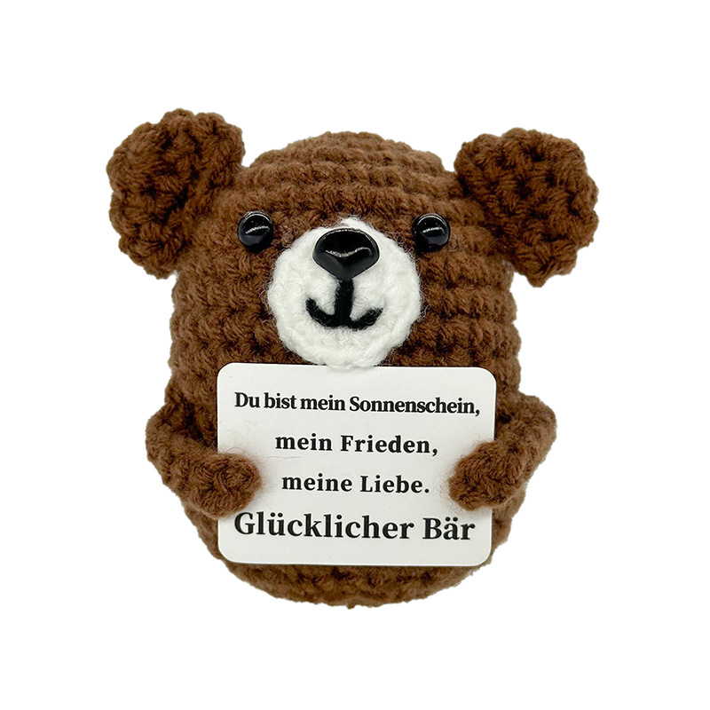 Muñeco Tejido a Mano de Felpa Decorativo para Escritorio y Regalo image 17