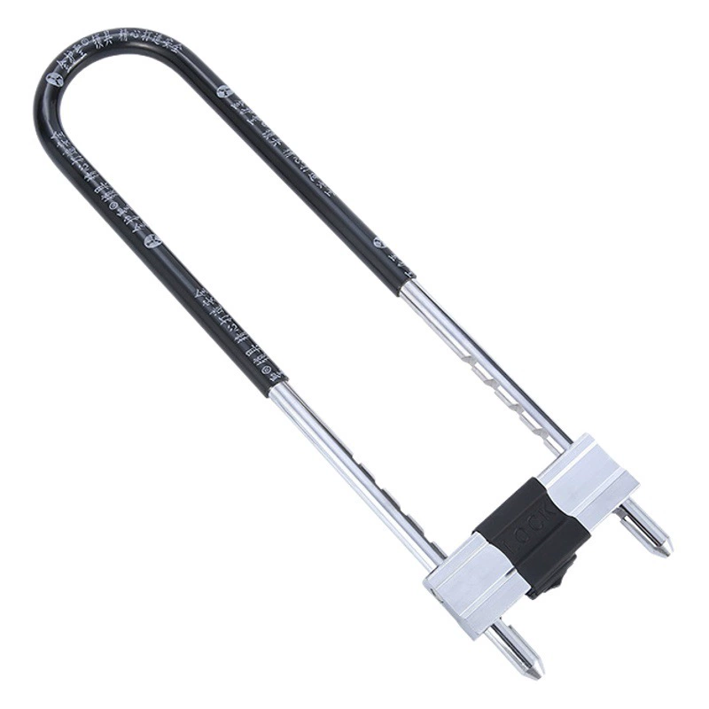 Стеклянный дверной замок ручка замок Противоугонный замок двойная дверь двойной открытый удлиненный U-образный замок заглушка замок магазин