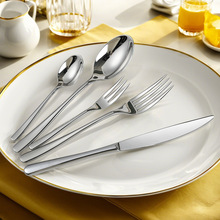 高档不锈钢刀叉勺酒店精美全系列甜品勺叉咖啡勺五星级餐具套装