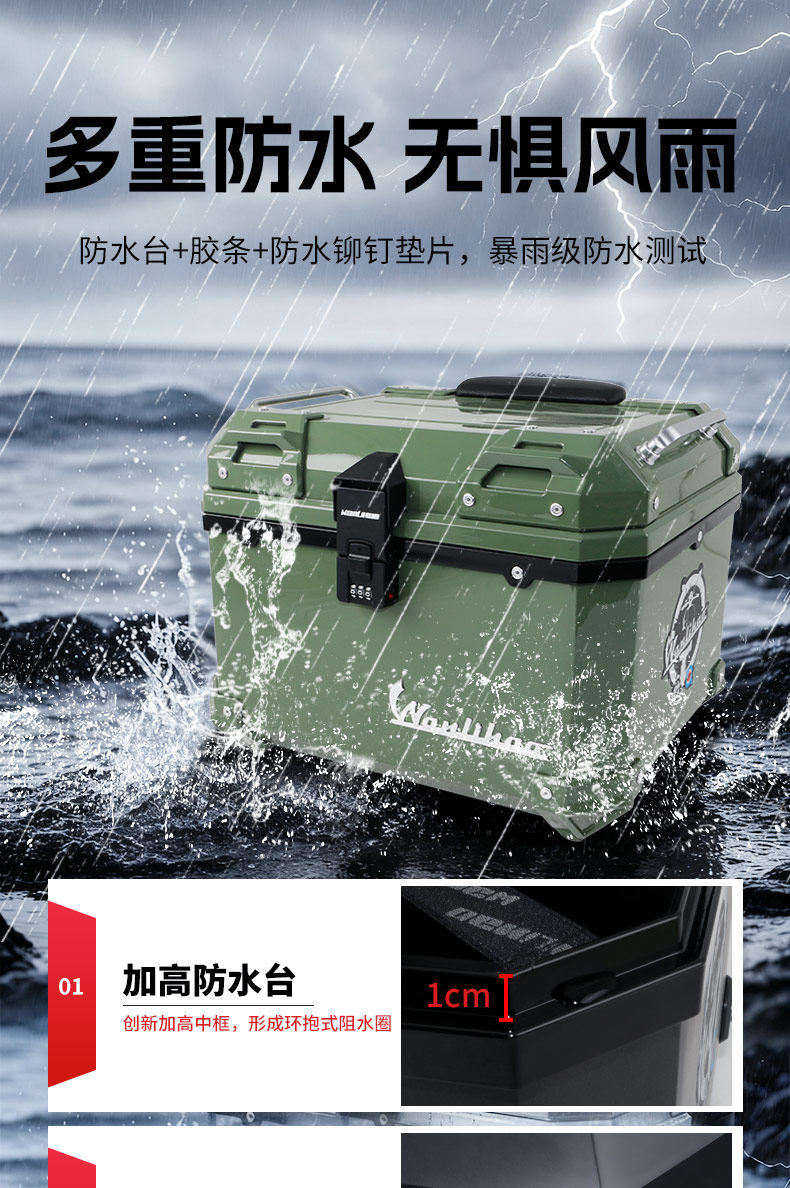 Wanlihao trunk is suitable for the Honda Squarex125 motorcycle trunk, scooter, and electric vehicle rear trunk