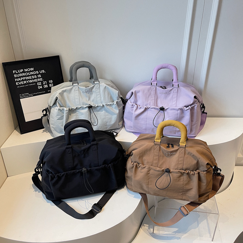 Bolsa de ejercicio deportiva ligera, bolsa de viaje expandible, bolsa de mano de gran capacidad para mujeres, bolsa de ocio para hombres.