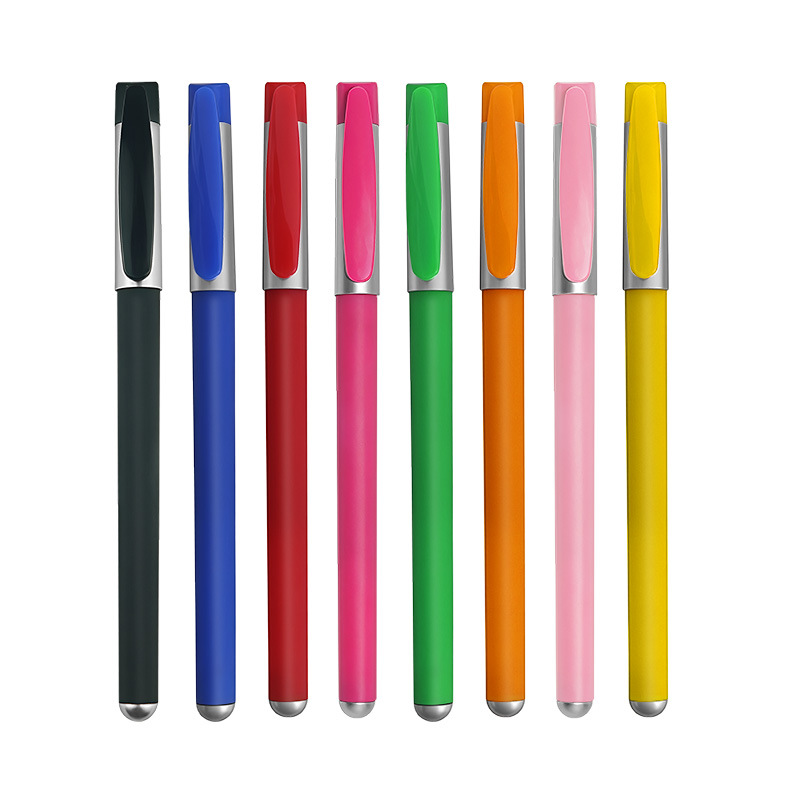 Bolígrafo publicitario multicolor de color arcoíris personalizado LOGO bolígrafo color neutro de papelería empresarial regalos educativos
