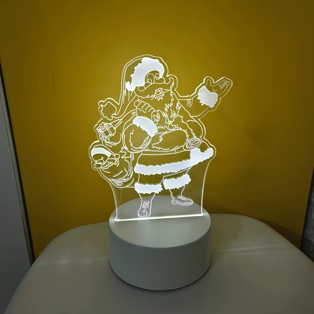 3D night lamp (yayli) little night lantern, 4w usb, acrylic panel + abs base, customizable patterns