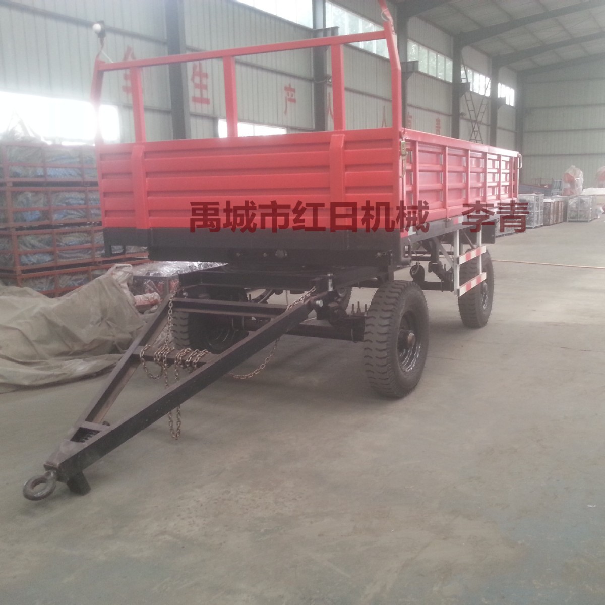 5吨    拖车     双轴四轮农用车斗    拖拉机牵引式拖车拖斗