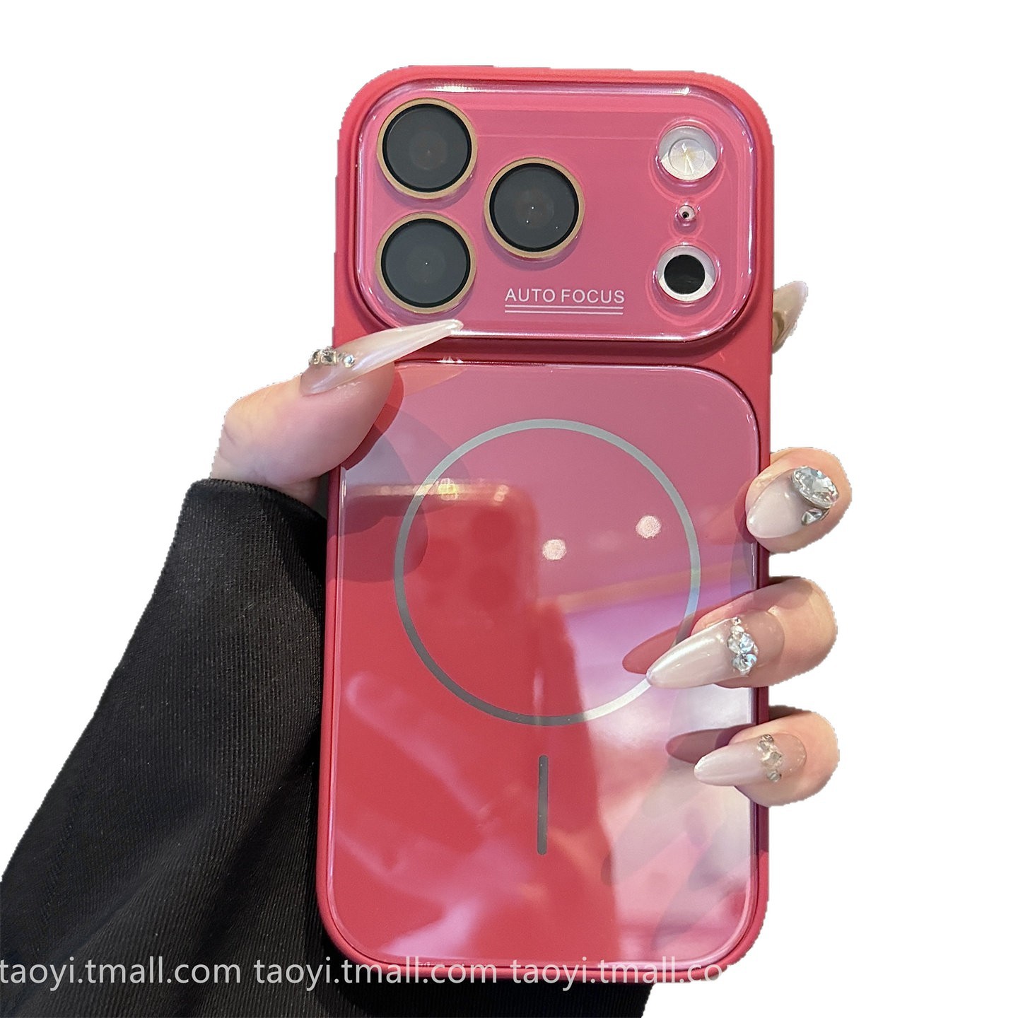Aplicable para iPhone 17 segundos Corning vidrio magnético caso de teléfono de alto nivel sensación de dopamina manzana 15pro color sólido