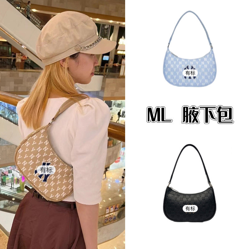 [Guangzhou Changming Leather Goods] ml Underarm Bag Canvas Bag Women's Bag B - Handle Removal and Plastic Sealing Film Are Non-Returnable