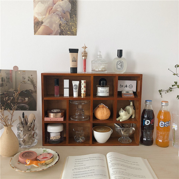Japanese -style creative storage cabinet retro INS cosmetics cabinet…