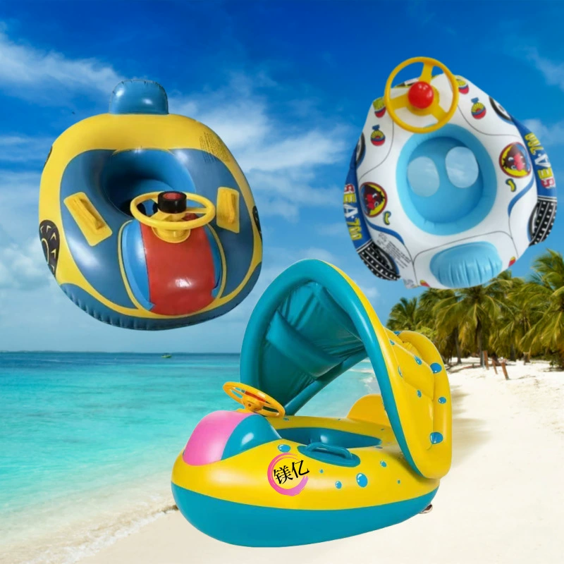 Детское плавательное кольцо анти-опрокидывание мультфильм детское сиденье мальчик девочка утолщает подмышку спасательный круг руль самолета