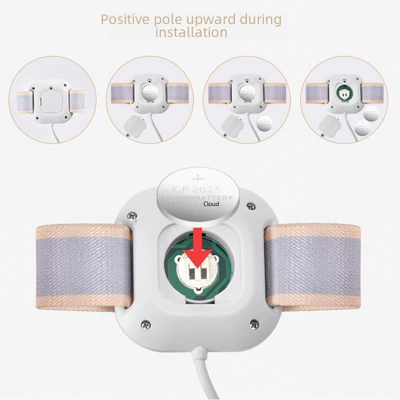Flashing alarm for baby, English