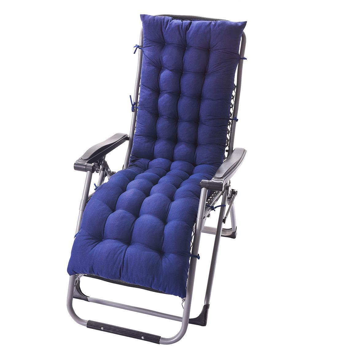 Cojín de sillón reclinable cepillado de otoño e invierno al por mayor de fábrica, cojín de silla de doble cara engrosado, cojín de silla oscilante disponible para el almuerzo