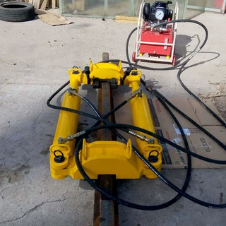 聚拓 YLS-900型液压双缸钢轨拉伸机 多功能钢轨拉轨器 铁轨拉伸机