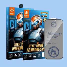 影响力防尘AR增透防窥膜17全屏六强防偷窥适用苹果16隐私抗摔抑菌